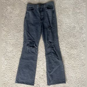 BDG Grey High Rise Stretch Flare pants